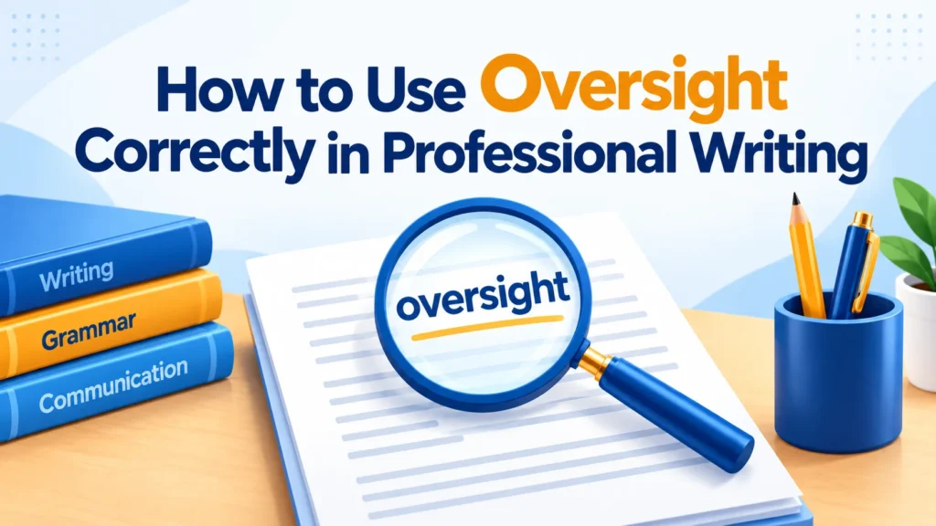 How to Use Oversight Correctly in Professional Writing