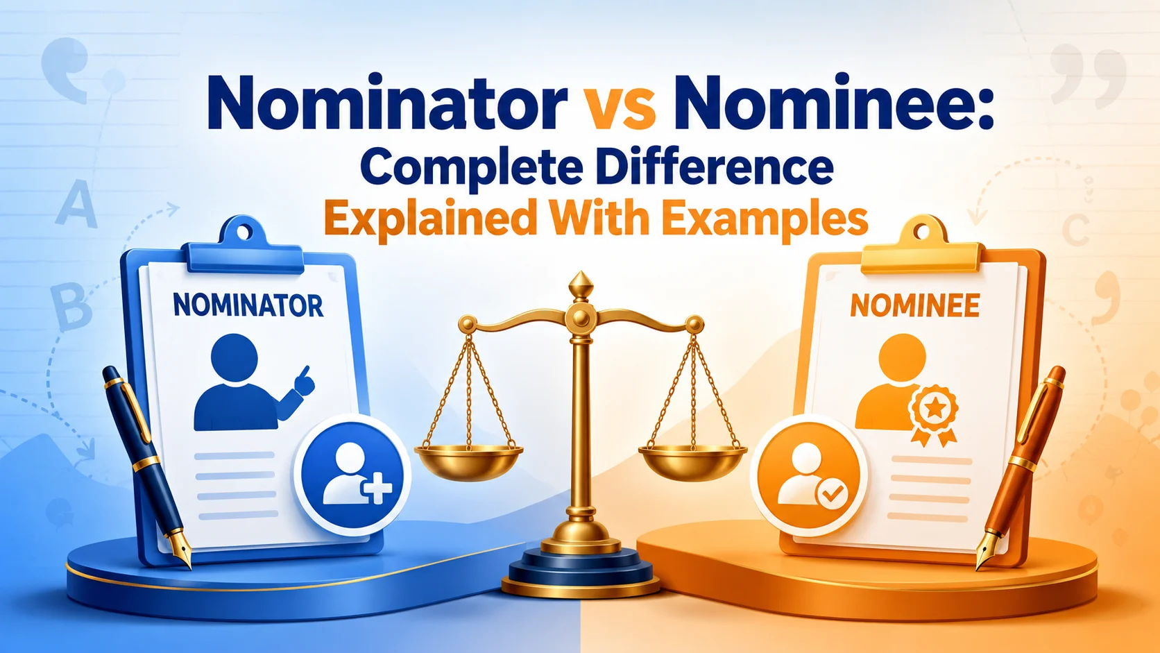 Nominator vs Nominee: Complete Difference Explained With Examples