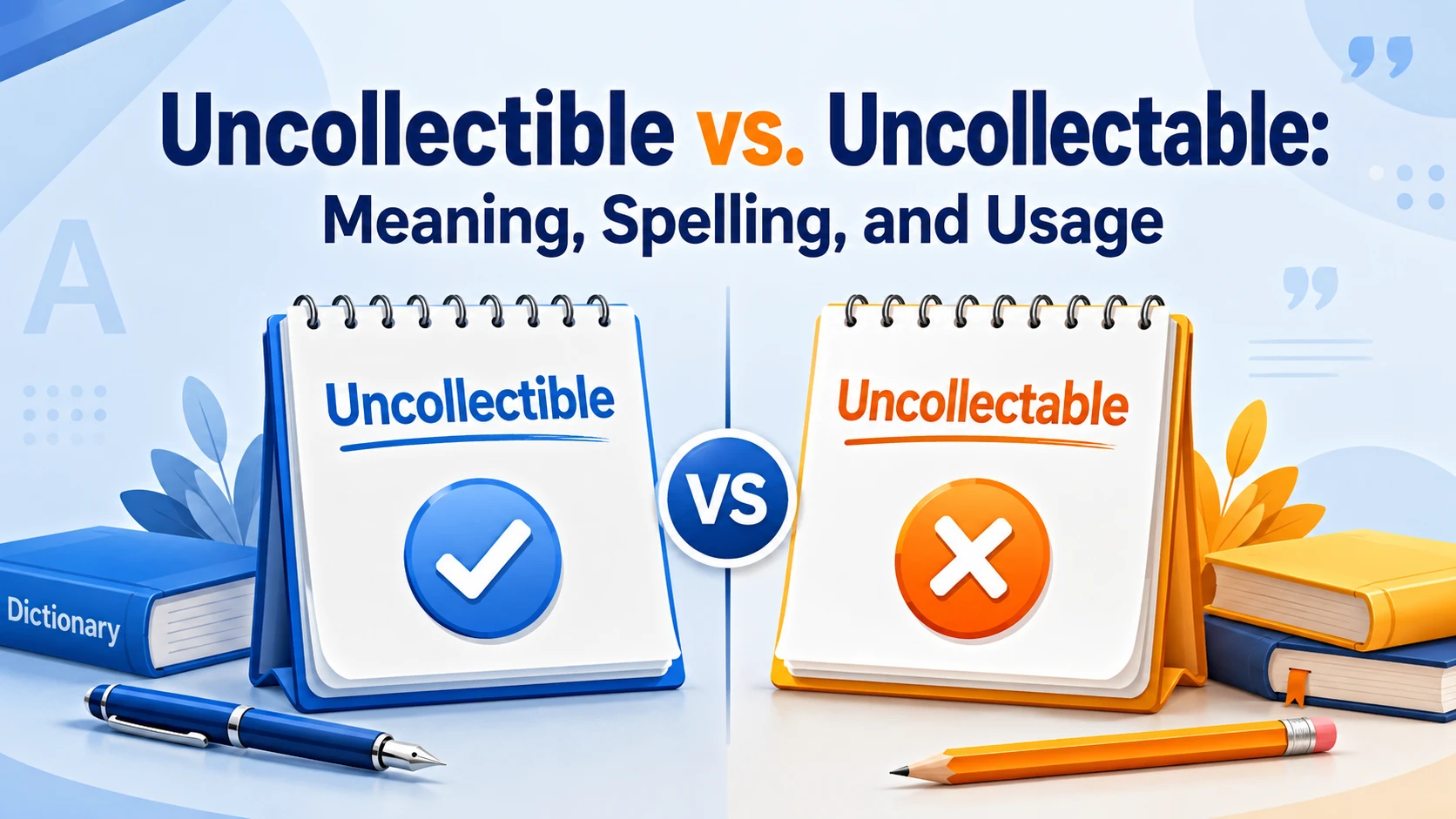 Uncollectible vs. Uncollectable: Meaning, Spelling, and Usage