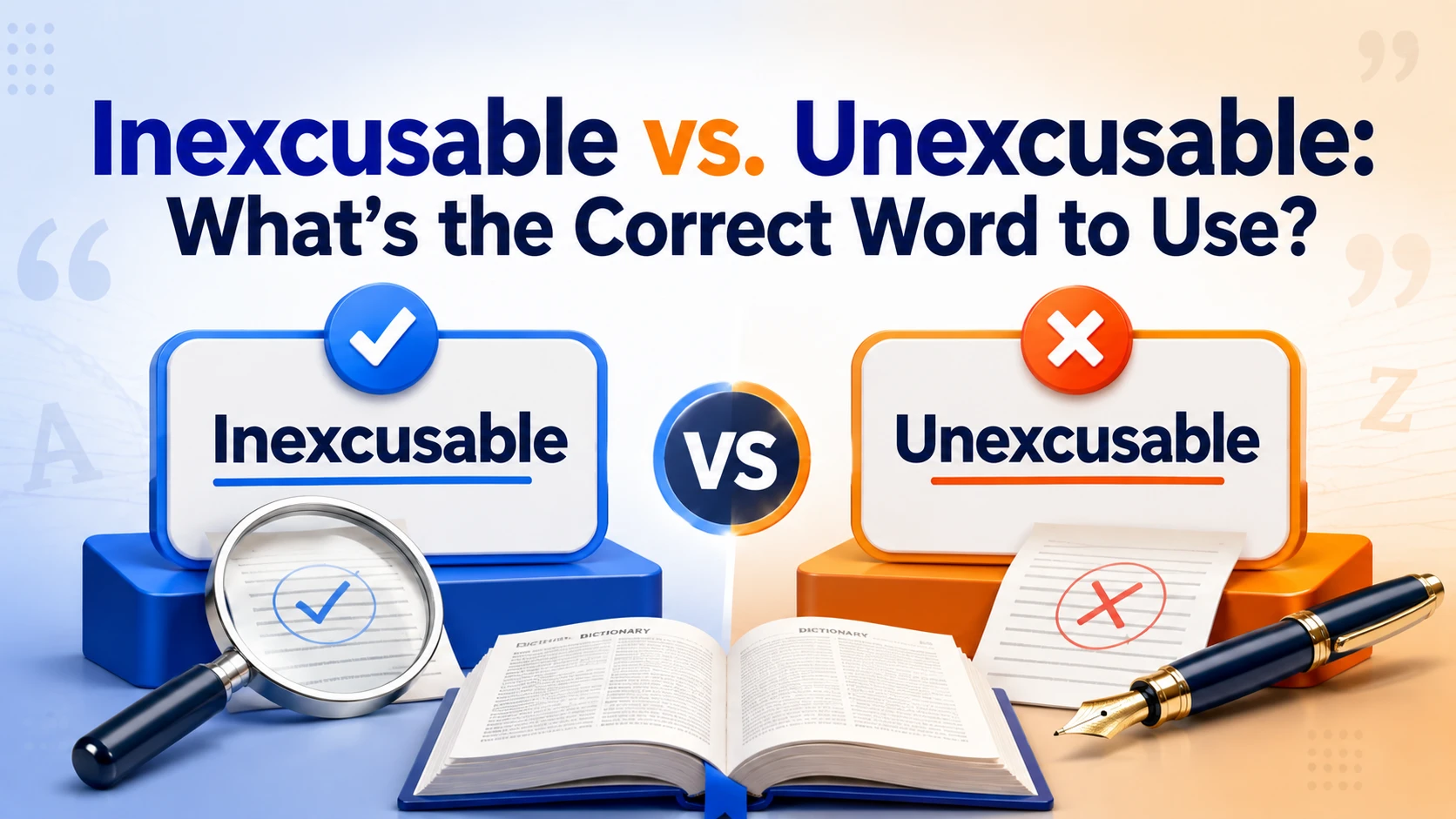 Inexcusable vs. Unexcusable: What’s the Correct Word to Use?