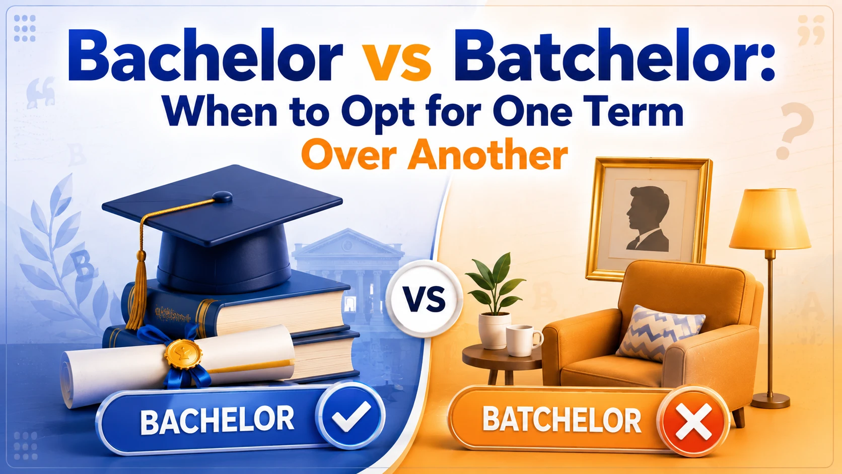 Bachelor vs Batchelor: When to Opt for One Term Over Another