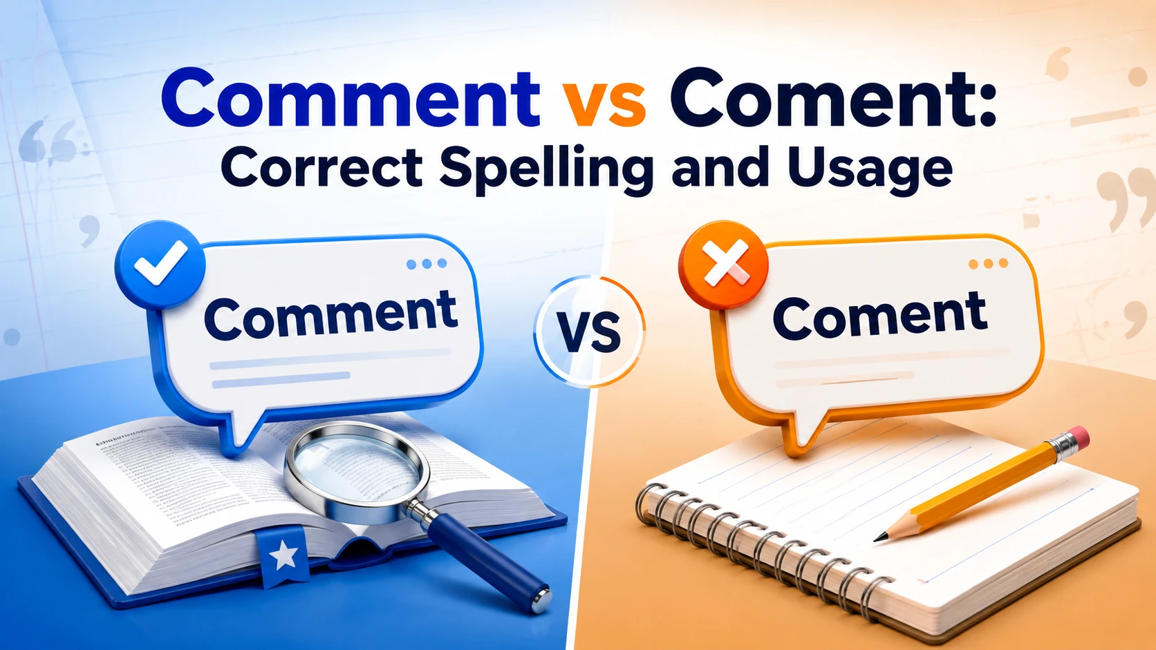 Comment vs Coment: Correct Spelling and Usage