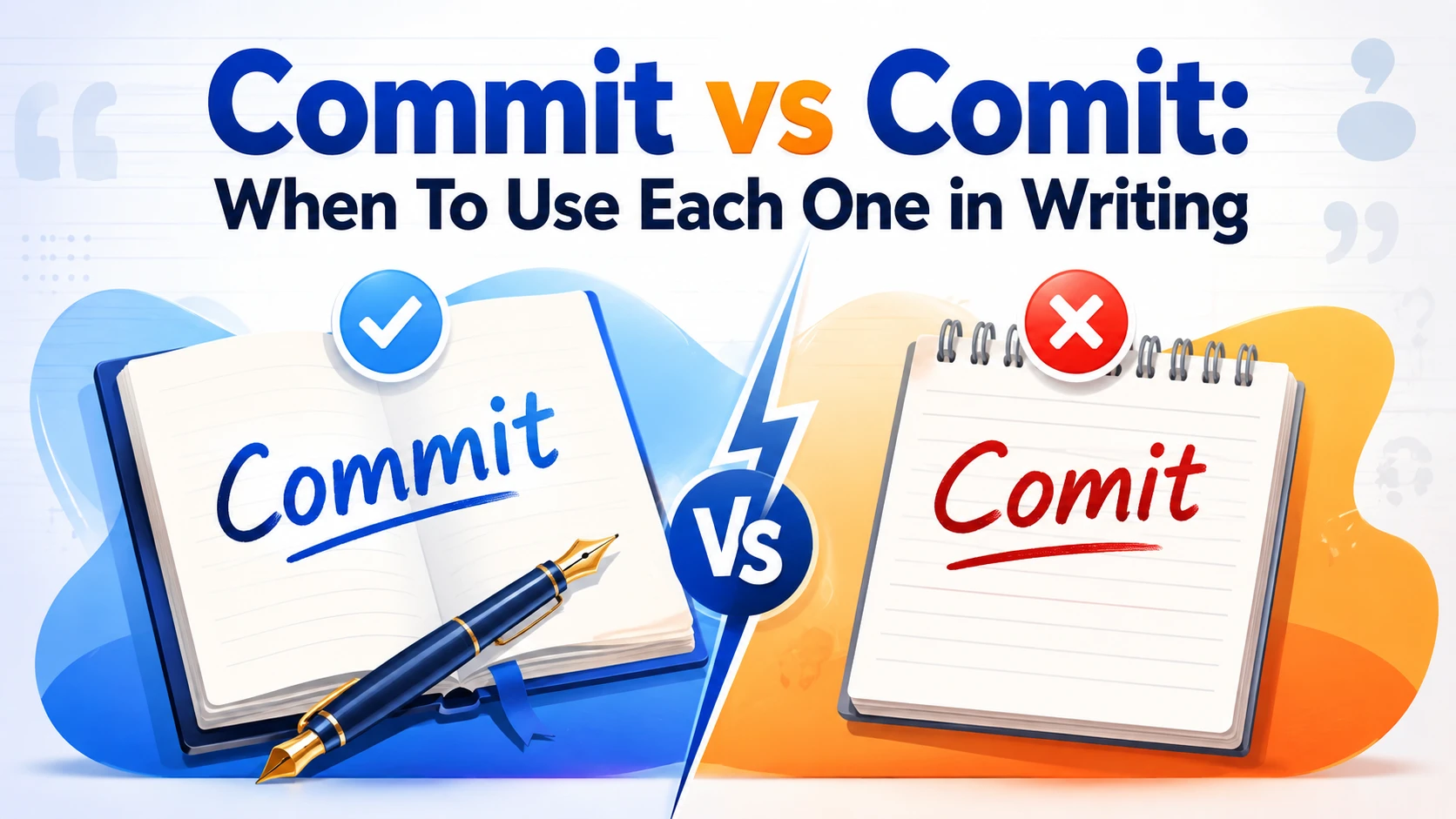 Commit vs Comit: When To Use Each One in Writing