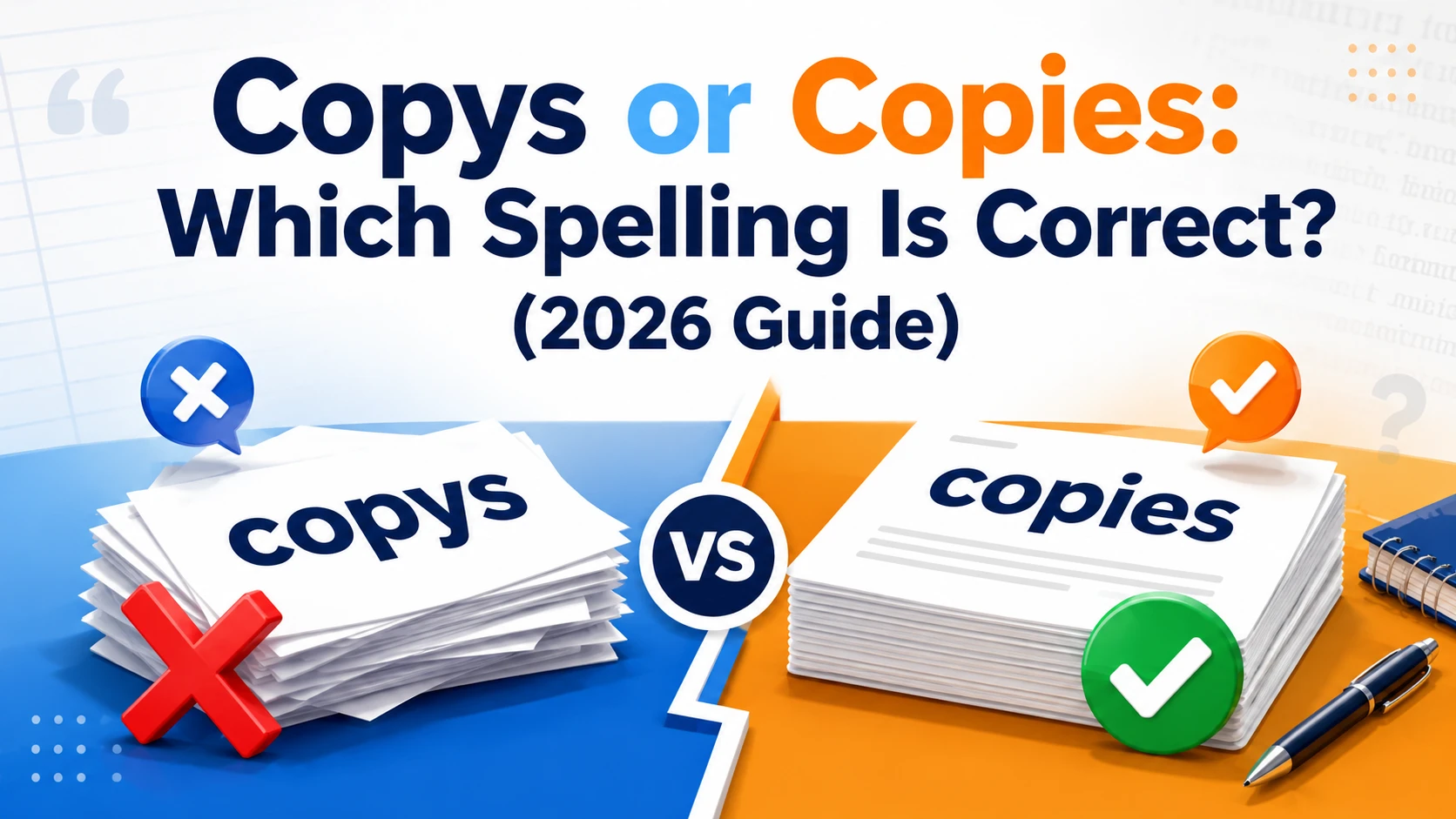 Copys or Copies: Which Spelling Is Correct? (2026 Guide)