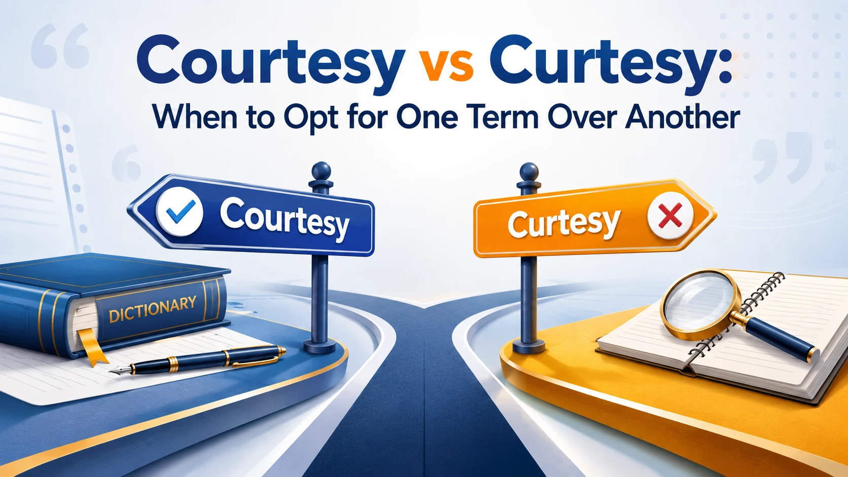 Courtesy vs Curtesy: When to Opt for One Term Over Another