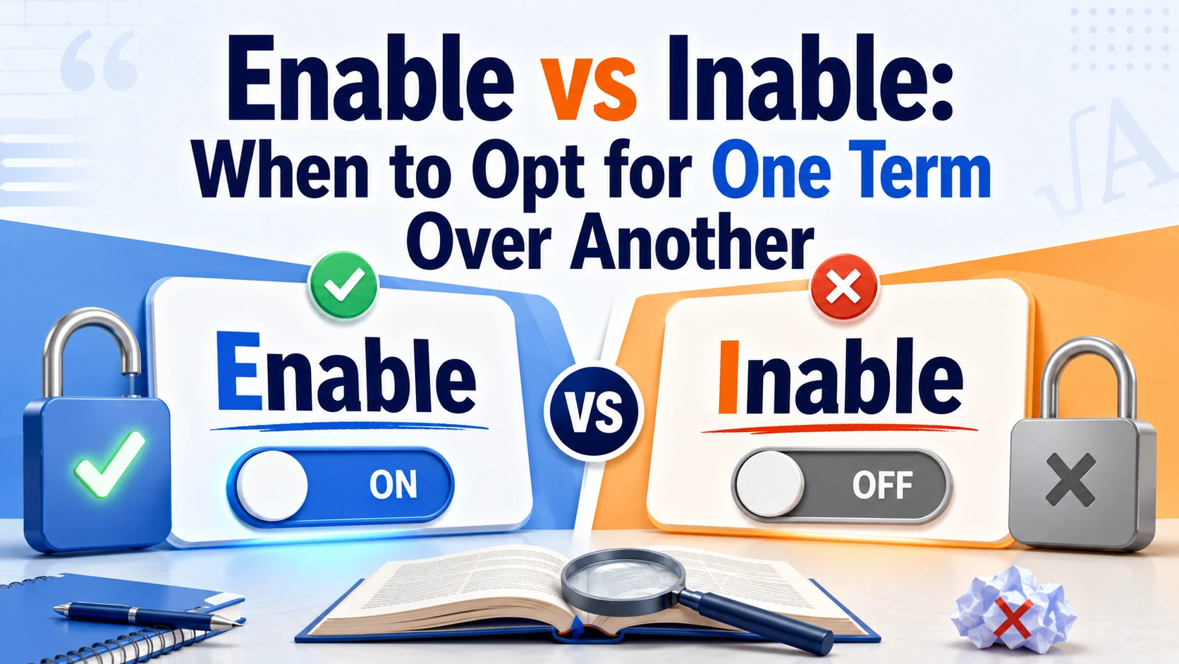 Enable vs Inable: When to Opt for One Term Over Another