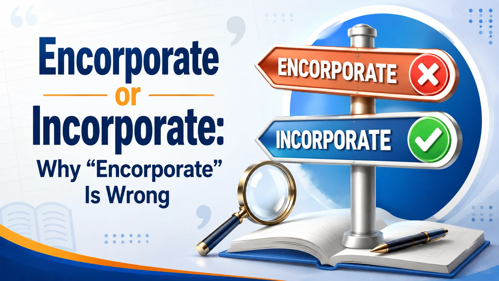 Encorporate or Incorporate: Why “Encorporate” Is Wrong