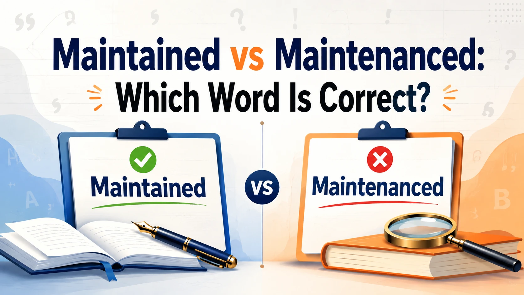 Maintained vs Maintenanced: Which Word Is Correct?