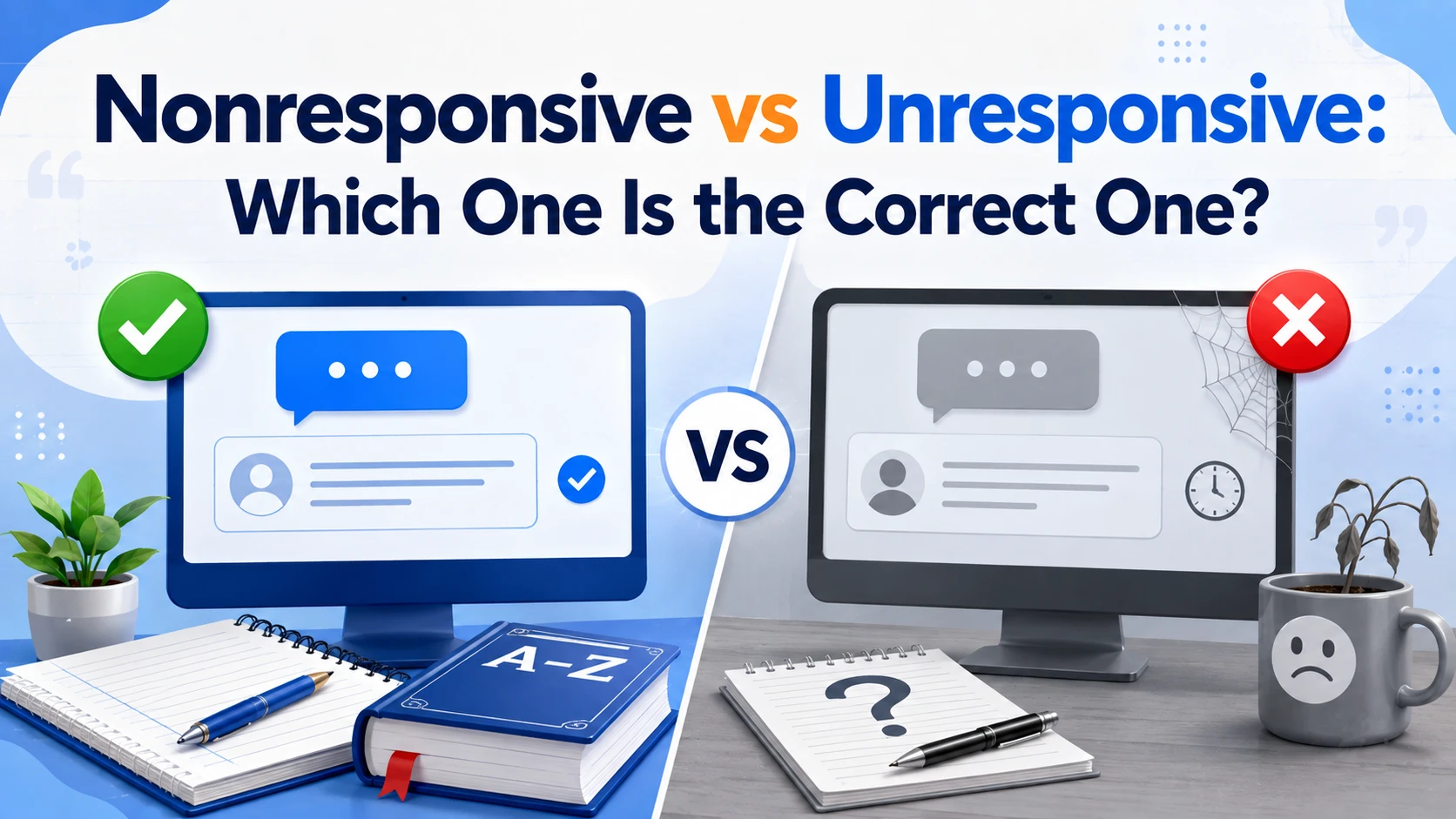 Nonresponsive vs Unresponsive: Which One Is the Correct One?