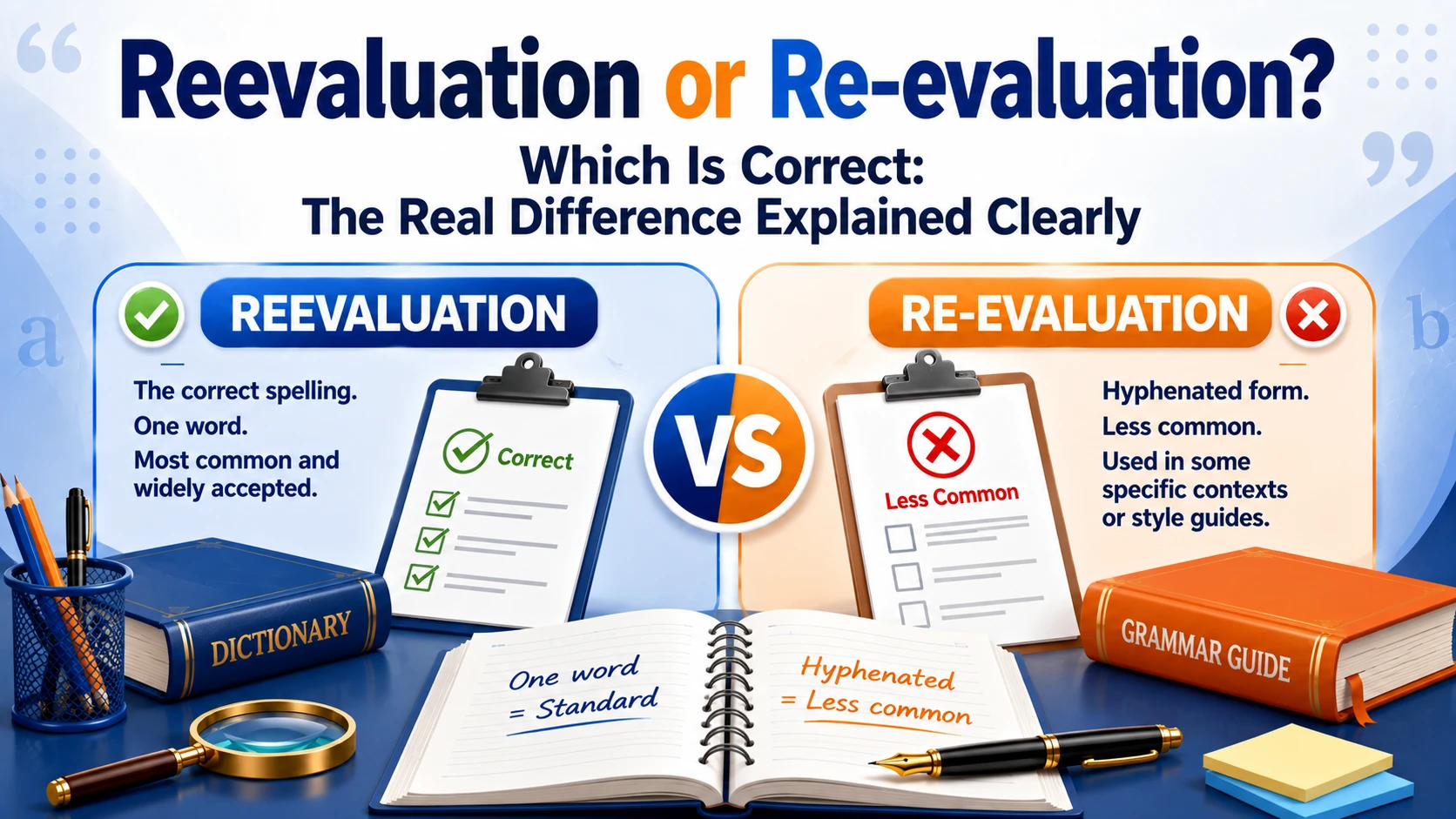 Reevaluation or Re-evaluation? Which Is Correct: The Real Difference Explained Clearly
