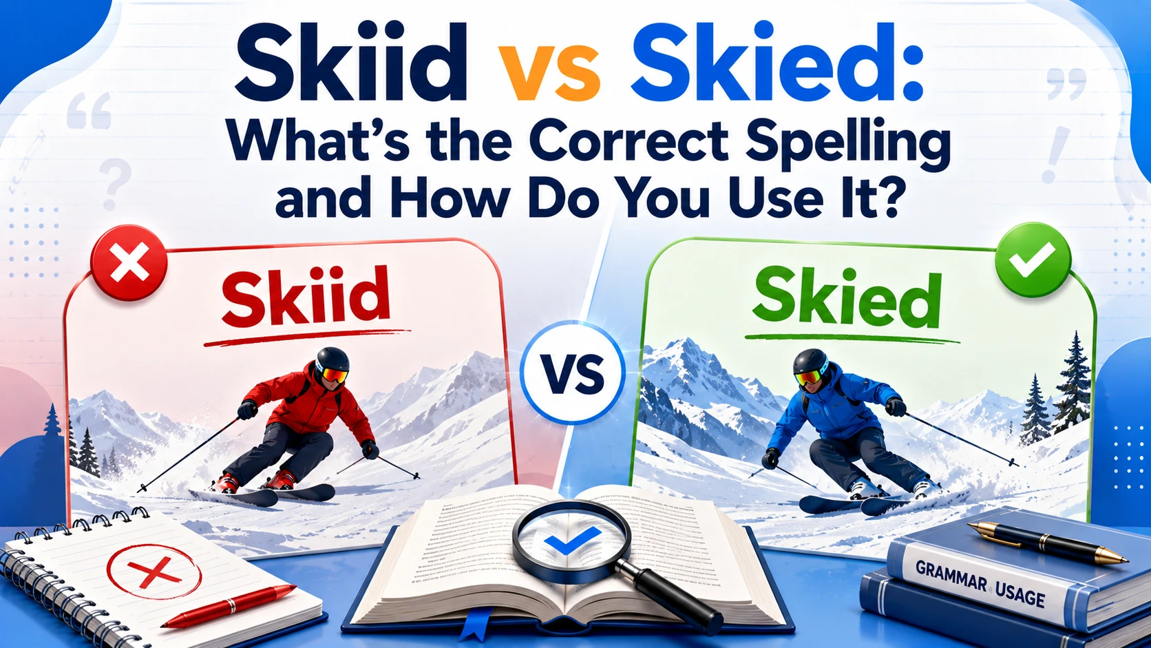 Skiid vs Skied: What's the Correct Spelling and How Do You Use It?