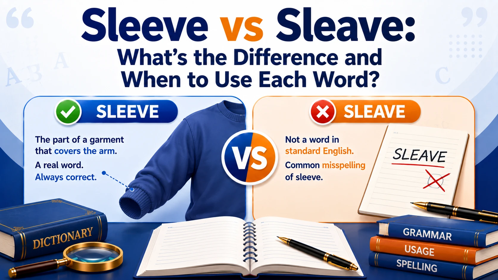 Sleeve vs Sleave: What’s the Difference and When to Use Each Word?