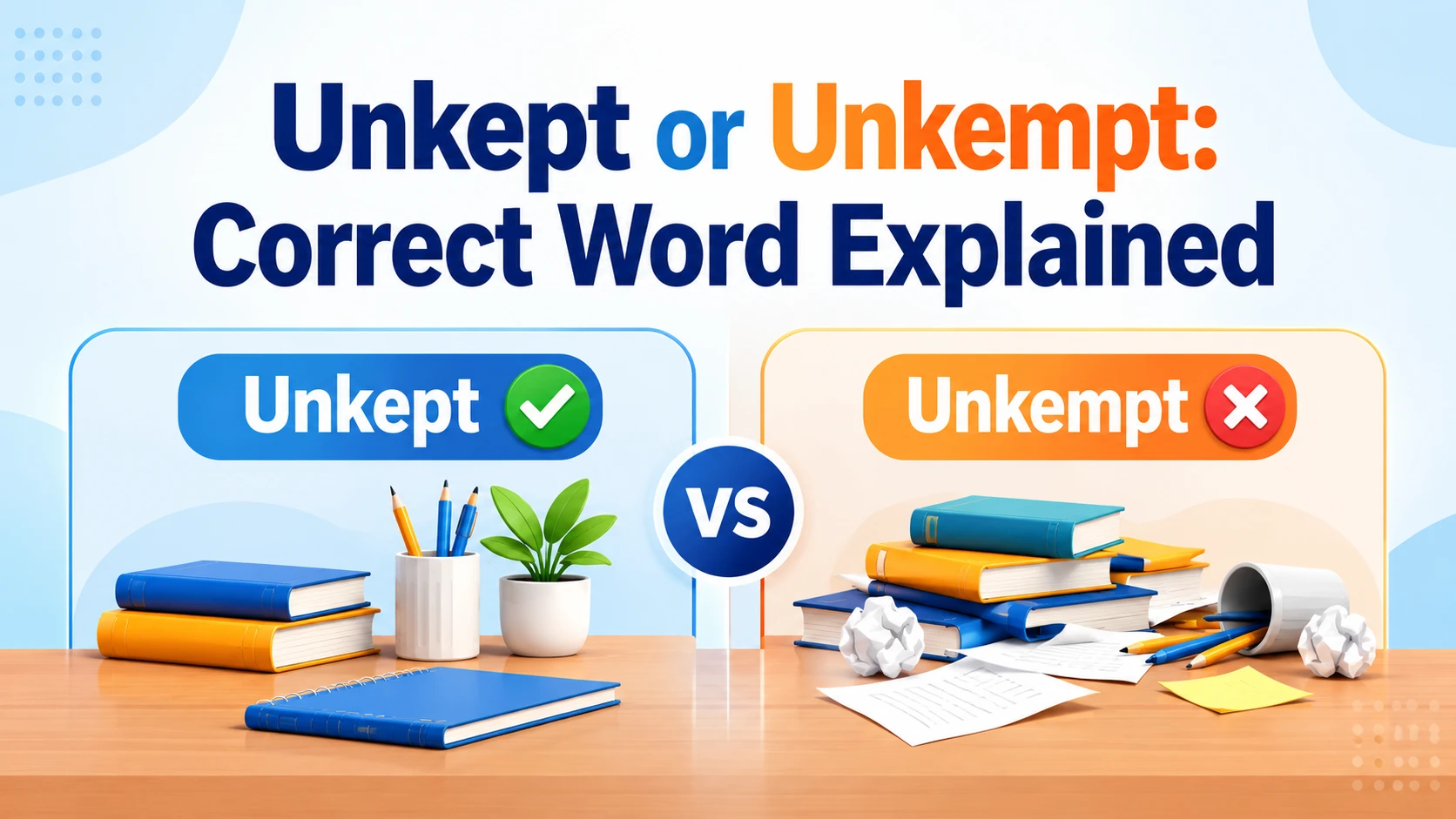 Unkept or Unkempt: Correct Word Explained