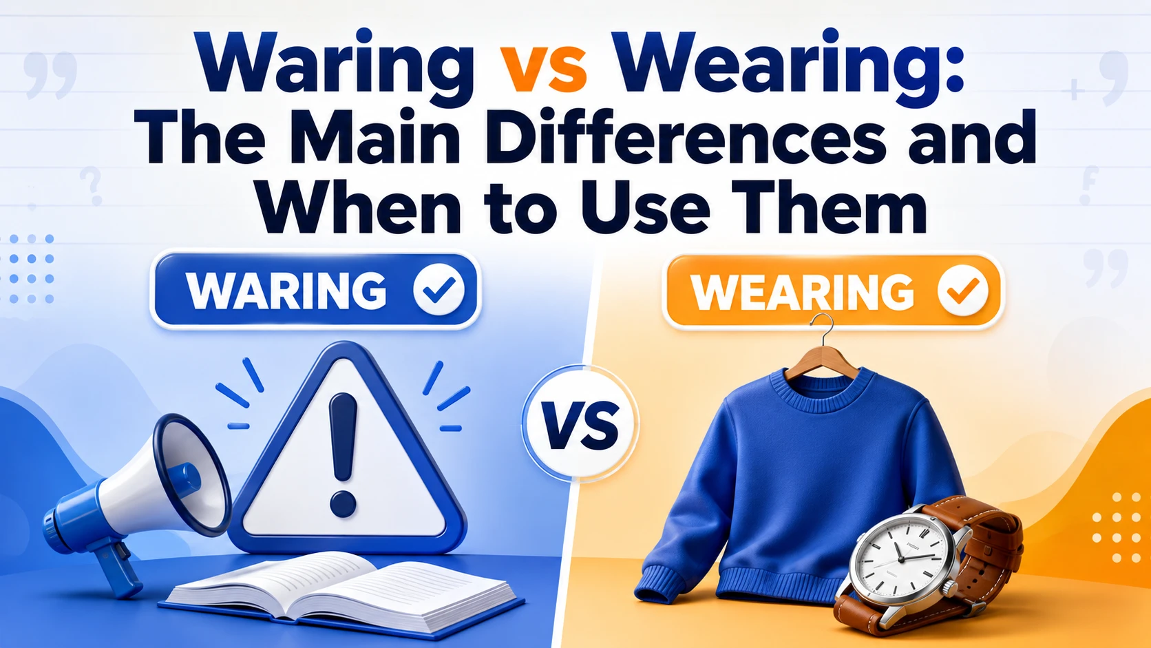 Waring vs Wearing: The Main Differences and When to Use Them