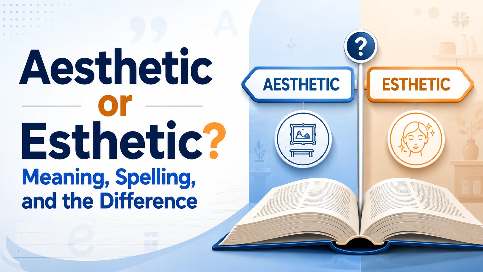 Aesthetic or Esthetic? Meaning, Spelling, and the Difference