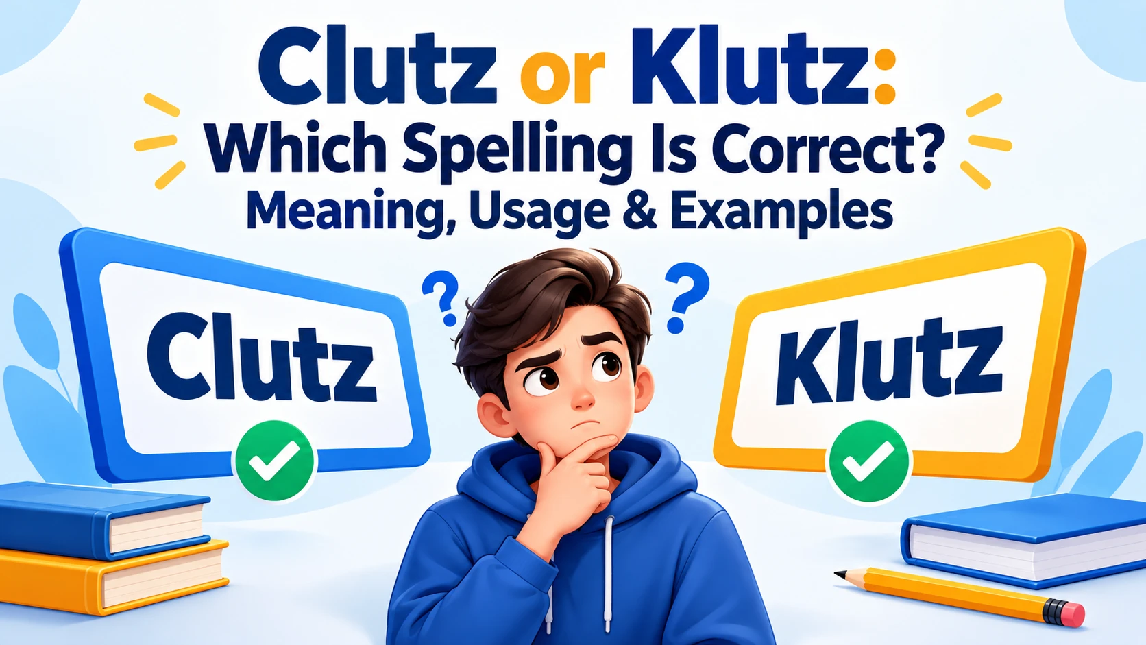 Clutz or Klutz: Which Spelling Is Correct? Meaning, Usage & Examples