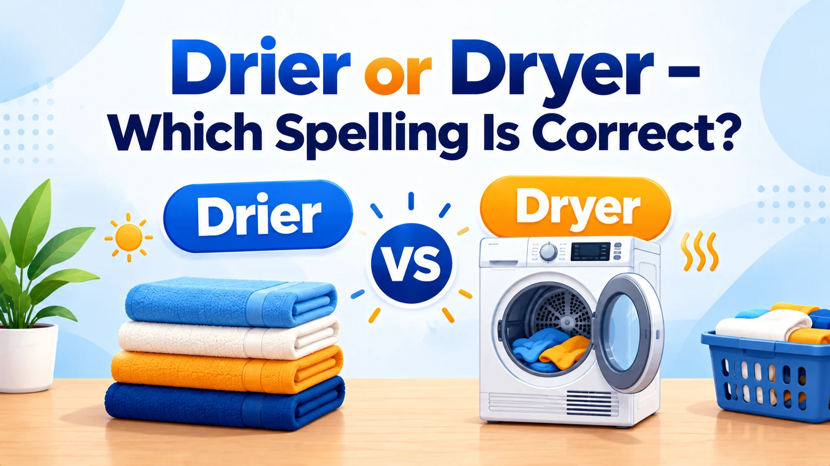 Drier or Dryer – Which Spelling Is Correct? With Examples in 2026