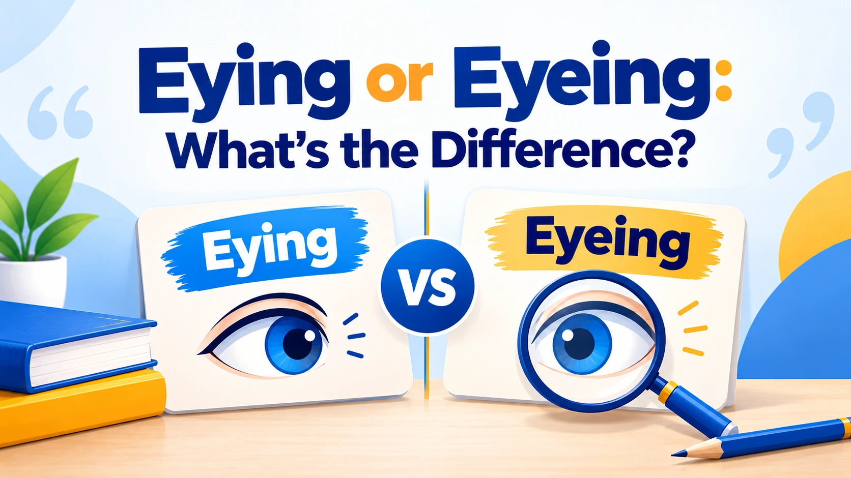 Eying or Eyeing: What’s the Difference? (2026)