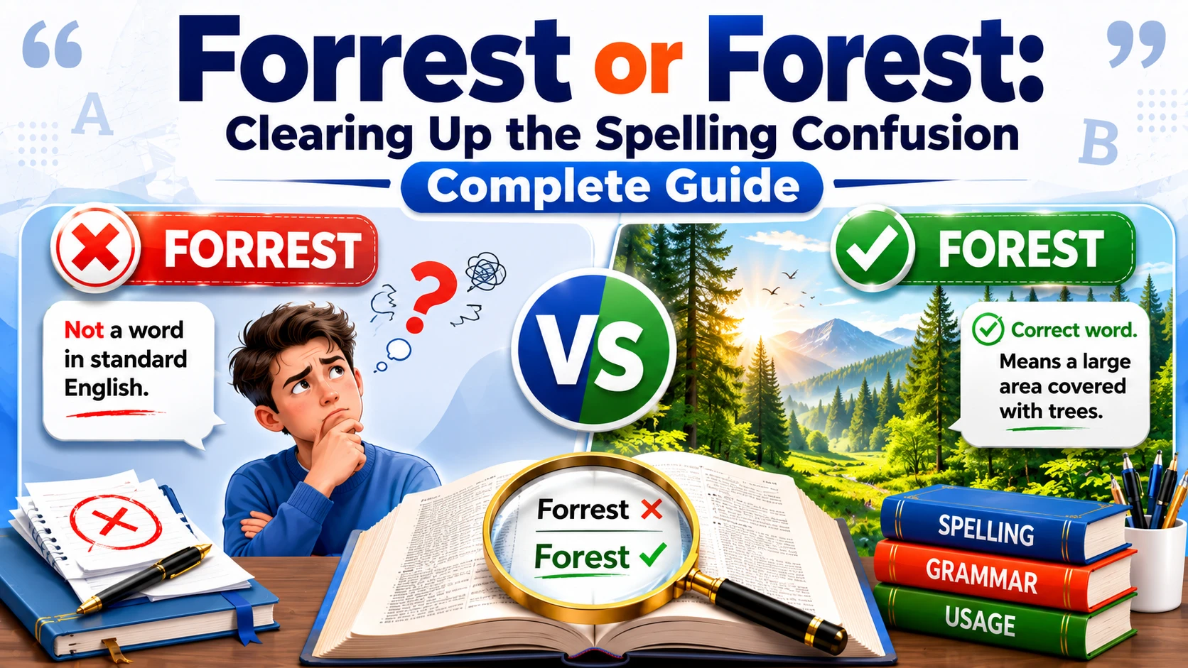 Forrest or Forest: Clearing Up the Spelling Confusion Complete Guide