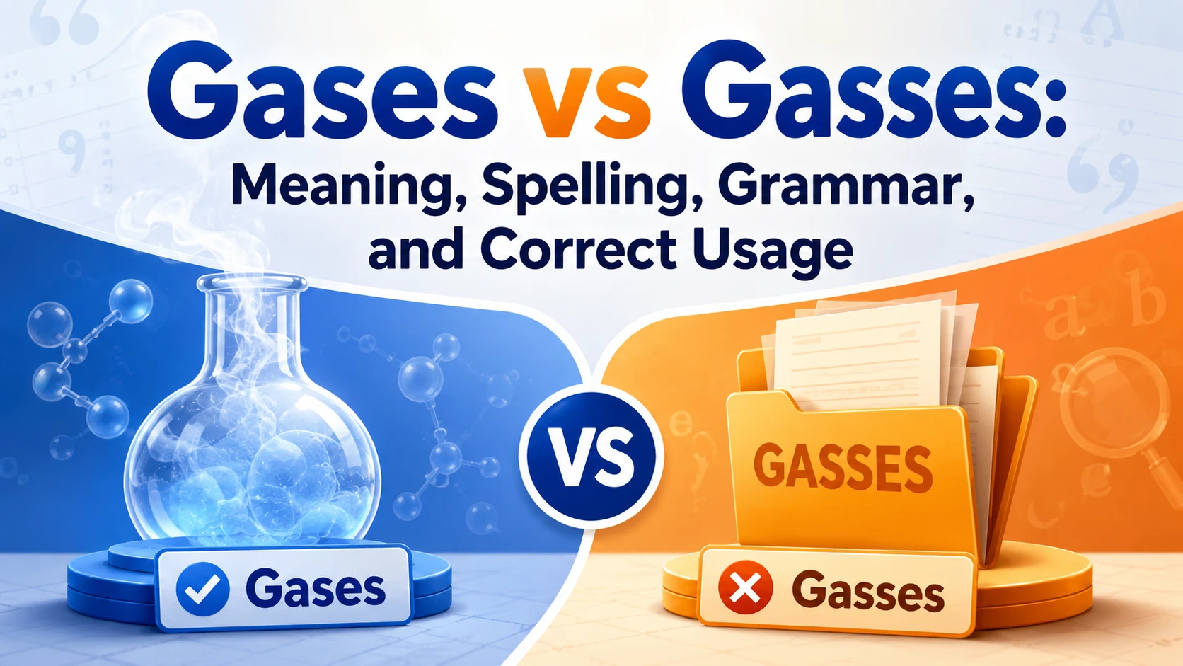 Gases vs Gasses: Meaning, Spelling, Grammar, and Correct Usage