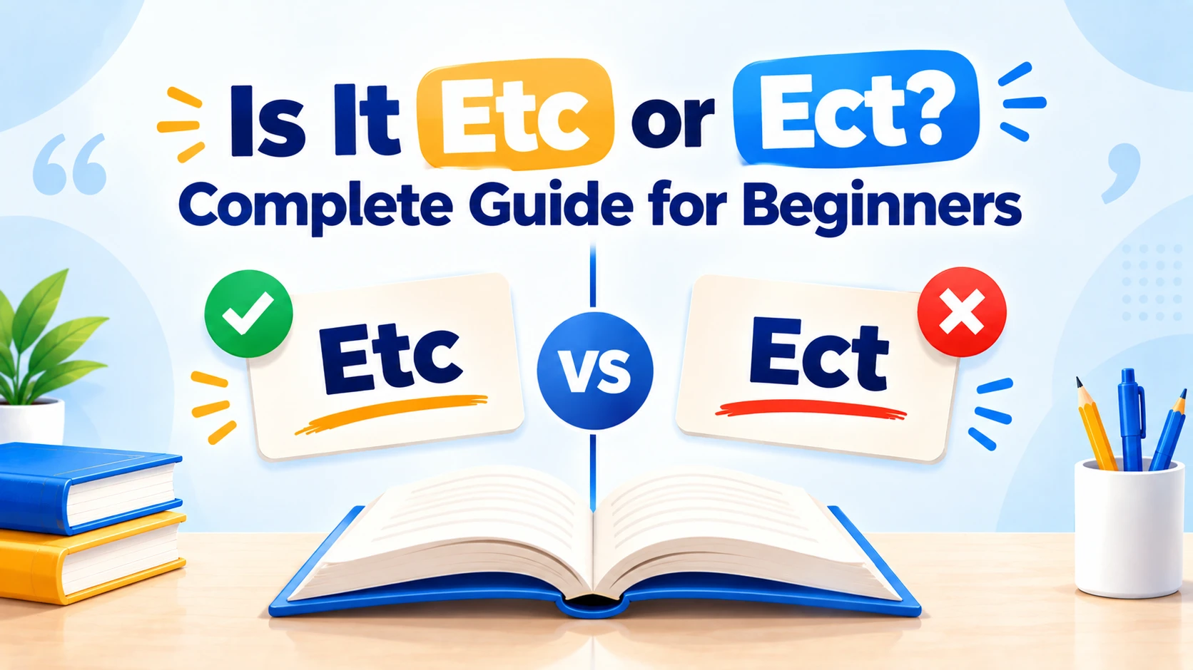 Is It Etc or Ect? Complete Guide for Beginners