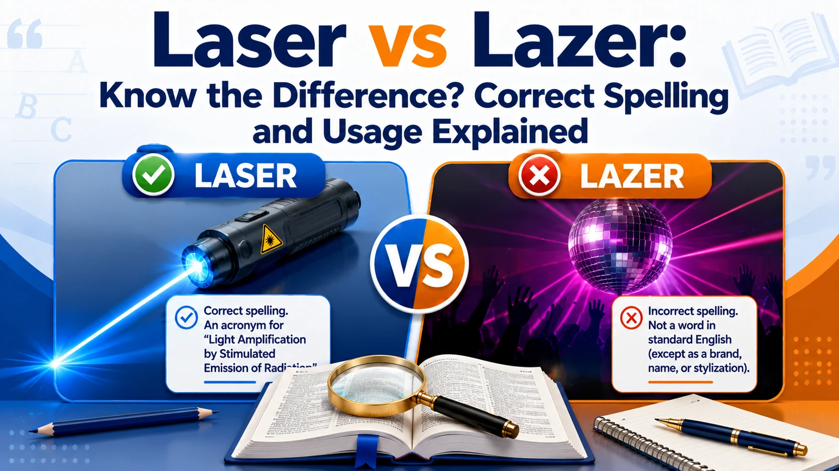 Laser vs Lazer: Know the Difference? Correct Spelling and Usage Explained