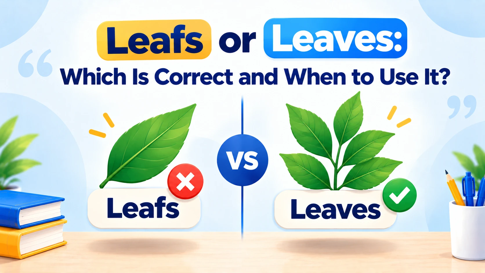 Leafs or Leaves: Which Is Correct and When to Use It?