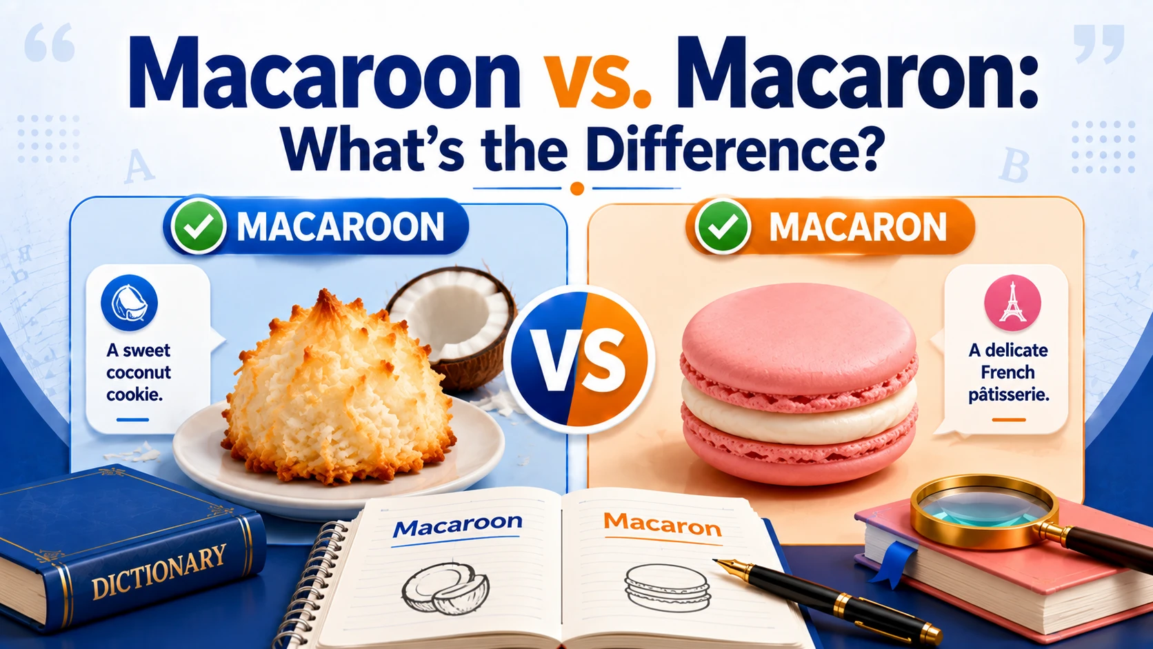 Macaroon vs. Macaron: What’s the Difference?