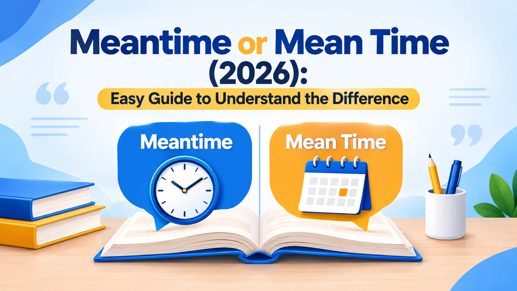 Meantime or Mean Time (2026): Easy Guide to Understand the Difference
