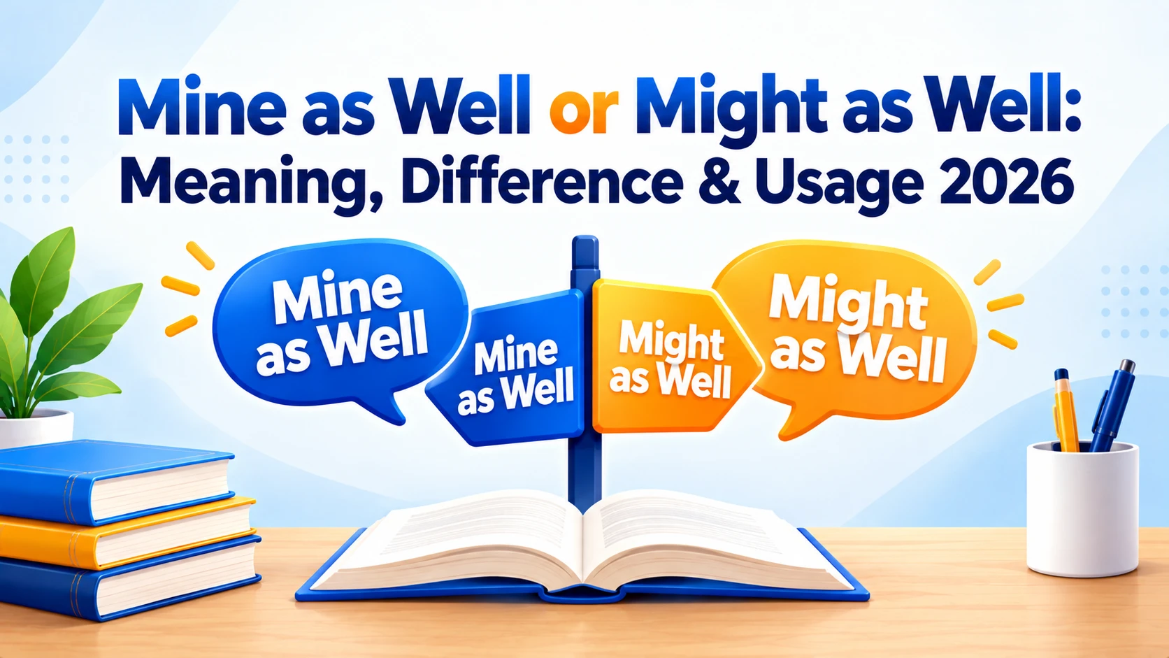 Mine as Well or Might as Well: Meaning, Difference & Usage 2026