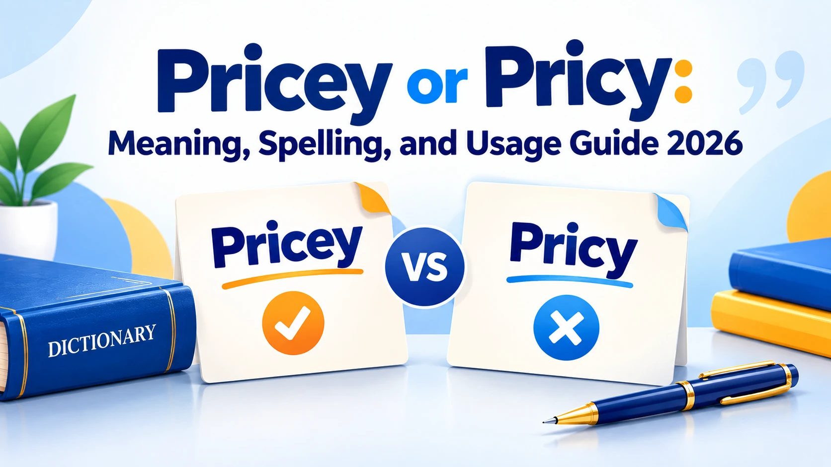 Pricey or Pricy Meaning, Spelling, and Usage Guide 2026