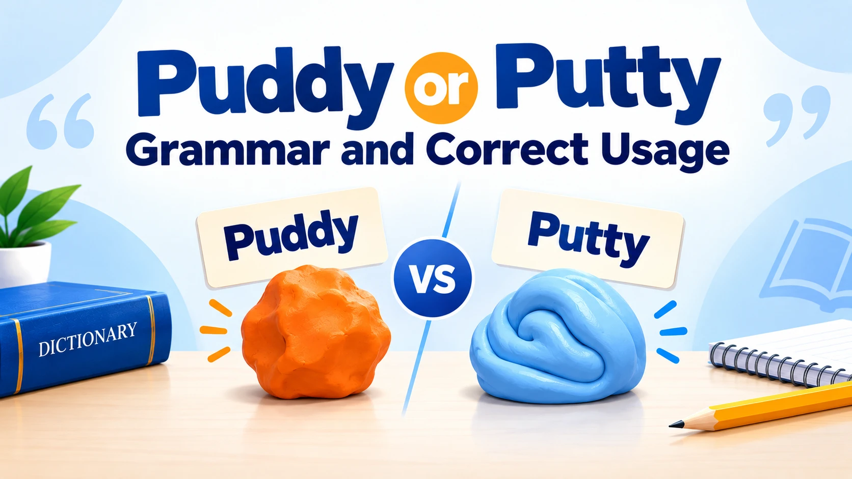 Puddy or Putty Grammar and Correct Usage