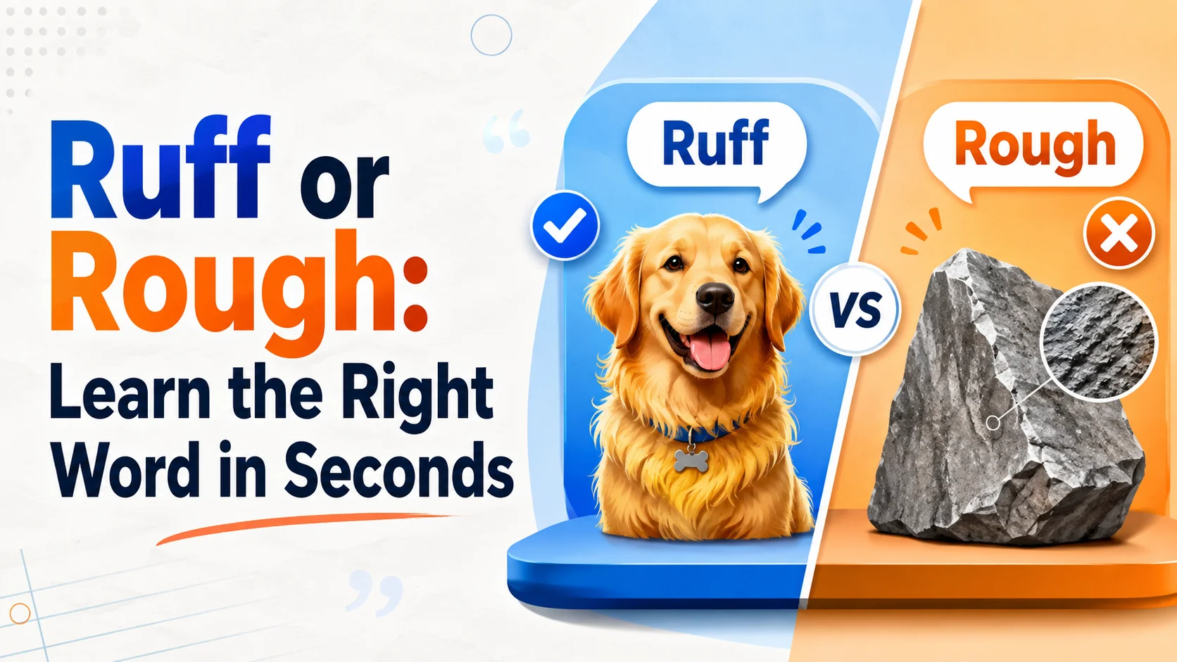 Ruff or Rough: Learn the Right Word in Seconds