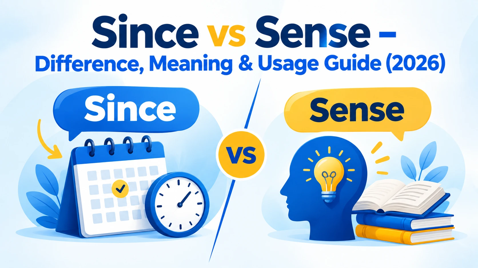 Since vs Sense – Difference, Meaning & Usage Guide (2026)