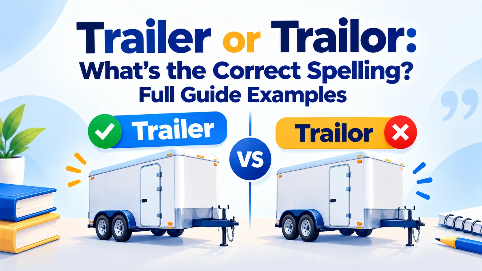 Trailer or Trailor: What’s the Correct Spelling? Full Guide Examples