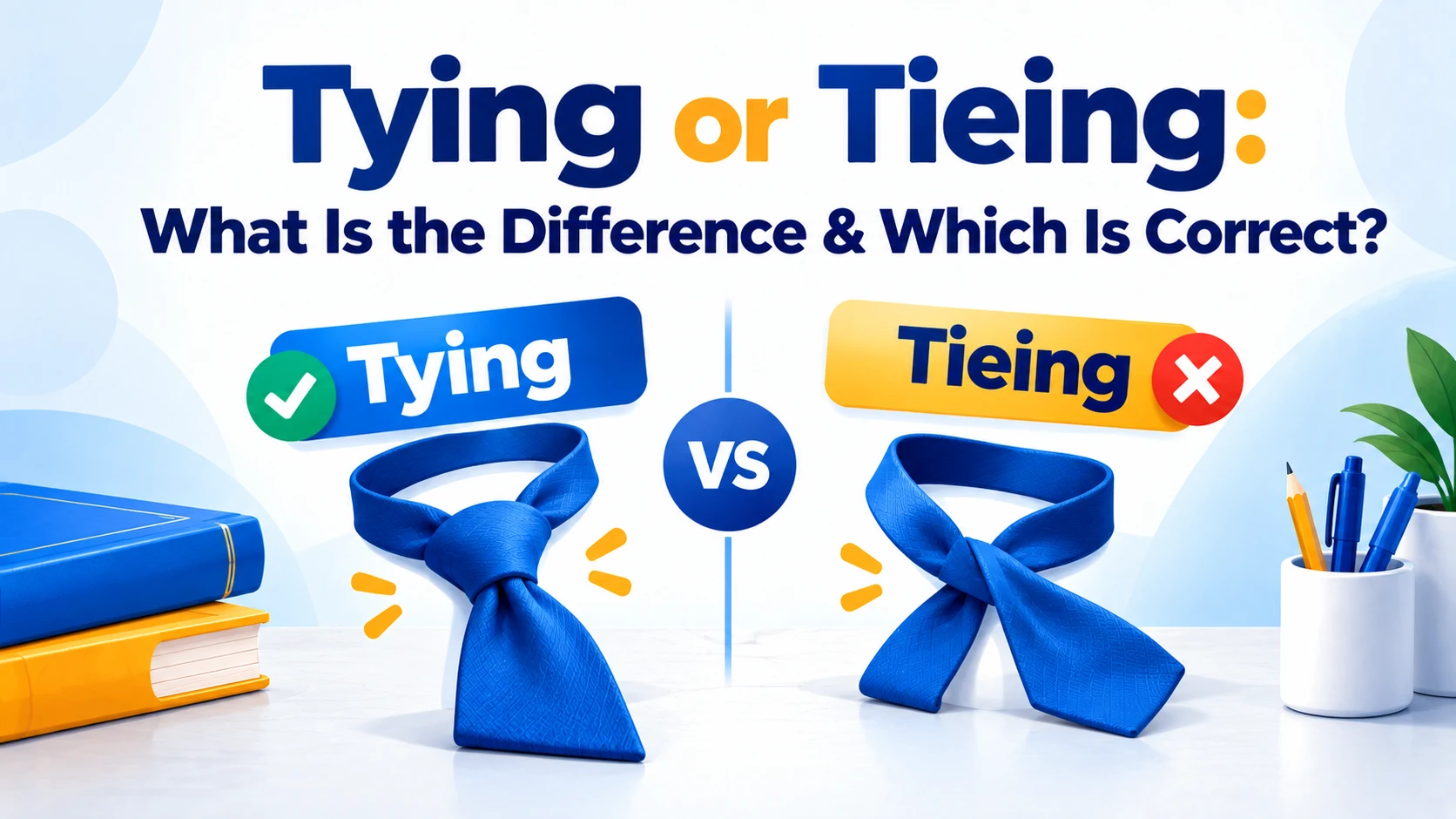 Tying or Tieing: What Is the Difference & Which Is Correct?