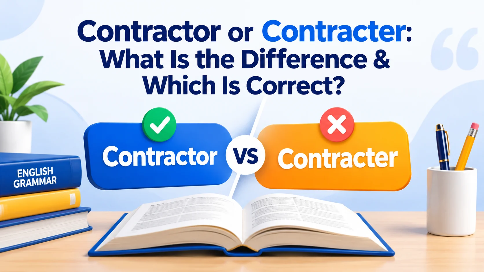 Contractor or Contracter: What Is the Difference & Which Is Correct?