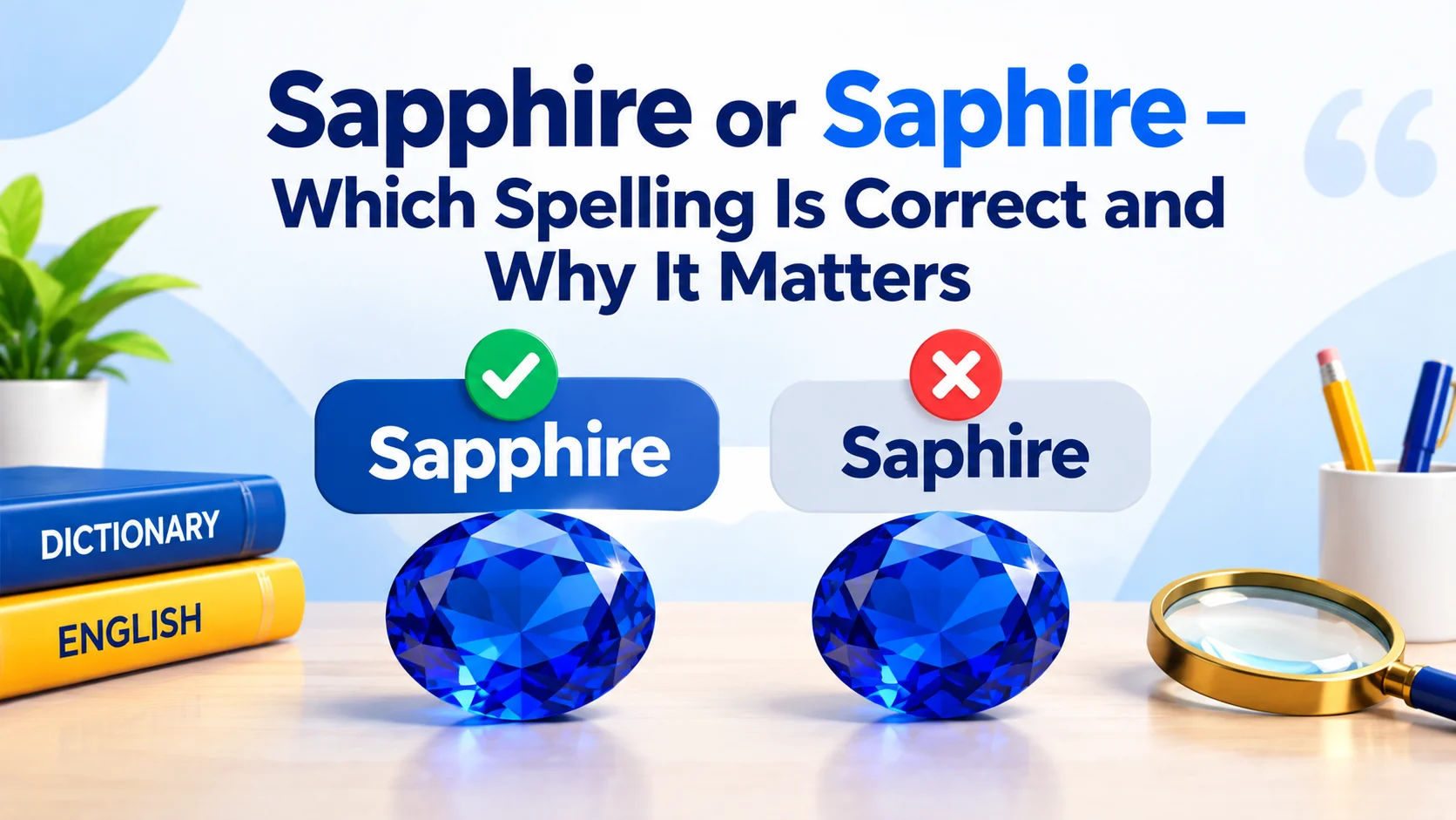 Sapphire or Saphire – Which Spelling Is Correct and Why It Matters