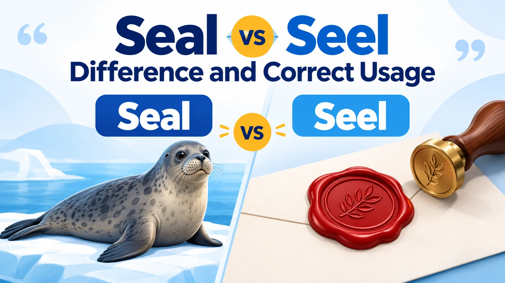 Seal vs Seel Difference and Correct Usage